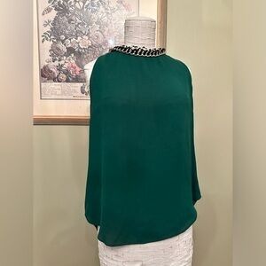 Anthropologie Greylin Hunter green top tunic